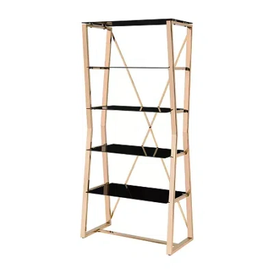 Asstd National Brand Goldwater Home Office Collection 5-shelf Bookcase In Yellow