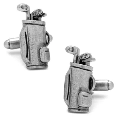 Asstd National Brand Golf Bag Cufflinks In Silver