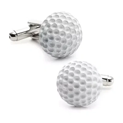 Asstd National Brand Golf Ball Cufflinks In White