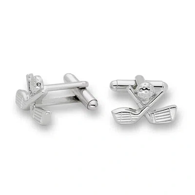 Asstd National Brand Golf Cufflinks In Silver