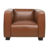 Asstd National Brand Goyette Track Arm Chair In Brown