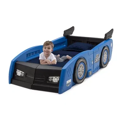 Asstd National Brand Grand Prix Toddler To Twin Bed In Blue