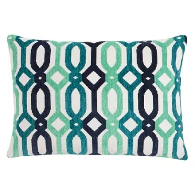 Asstd National Brand Grande Jatte Lumbar Pillow In Green