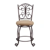 Asstd National Brand Granville Swivel Bar Stool In Brown