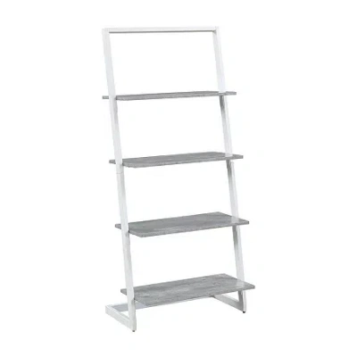 Asstd National Brand Graystone Office And Library Collection 4-shelf Bookcase In White