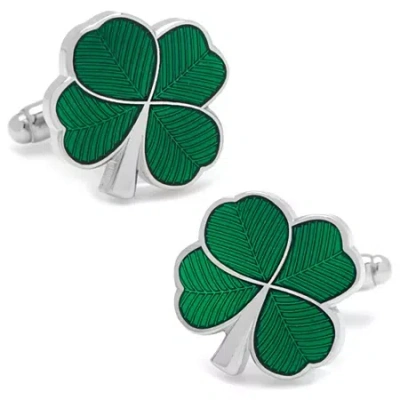 Asstd National Brand Green Clover Cufflinks