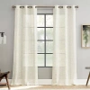 Asstd National Brand Hadden Grommet Top Sheer Set Of 2 Curtain Panel In White