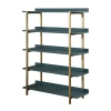 Asstd National Brand Hali Home Office Collection 5-shelf Bookcase In Blue