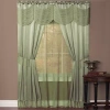 Asstd National Brand Halley Rod Pocket Light-filtering Curtain Panel In Green