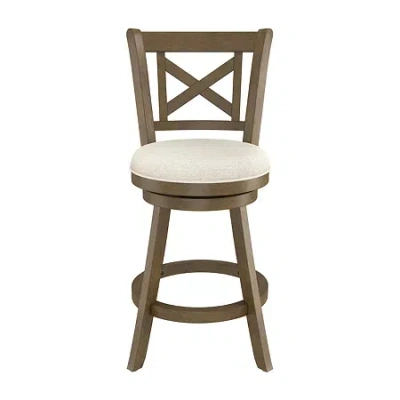 Asstd National Brand Hamlin Counter Height Swivel Bar Stool In Gray
