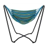 Asstd National Brand Hanging Chair Hammock Swing Set In Blue