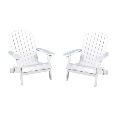 Asstd National Brand Hanlee 2-pc. Folding Adriondack Chair In White