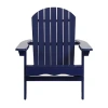 Asstd National Brand Hanlee Folding Adriondack Chair In Blue