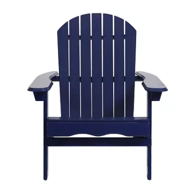 Asstd National Brand Hanlee Folding Adriondack Chair In Blue