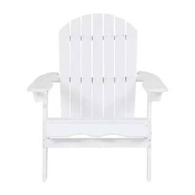 Asstd National Brand Hanlee Folding Adriondack Chair In White