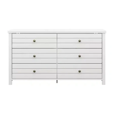 Asstd National Brand Harmony 6-drawer Dresser In White