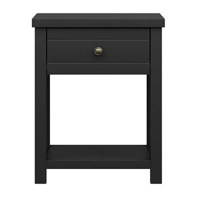 Asstd National Brand Harmony Storage 1-drawer Console Table In Black