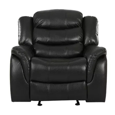 Asstd National Brand Hawthrone Track-arm Recliner In Black