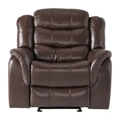 Asstd National Brand Hawthrone Track-arm Recliner In Brown
