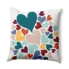 Asstd National Brand Hearts All Around Square Throw Pillow In Blue
