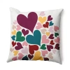 Asstd National Brand Hearts All Around Square Throw Pillow In Red