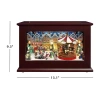 Asstd National Brand Heirloom Animated Christmas Music Box Tabletop Decor In Gray
