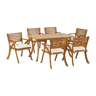 Asstd National Brand Hermosa 7-pc. Rectangular Dining Set In Sand