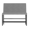 Asstd National Brand Home Point Bilbao Bench In Gray