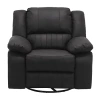 Asstd National Brand Home Point Jordi Pad-arm Recliner In Black