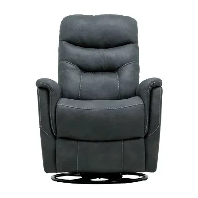 Asstd National Brand Home Point Scarla Track-arm Recliner In Gray