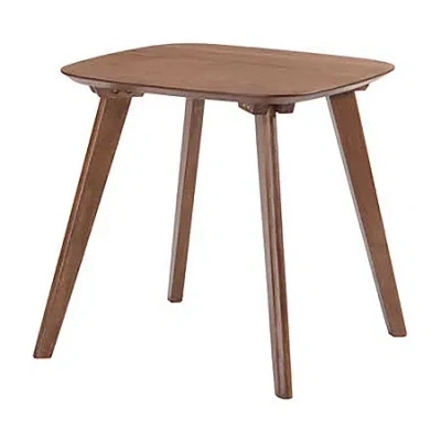 Asstd National Brand Home Point Square End Table In Brown