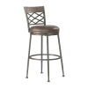 Asstd National Brand Hutchinson Swivel Counter Stool In Silver