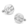 Asstd National Brand I Loved Her First Cuff Links In Silver