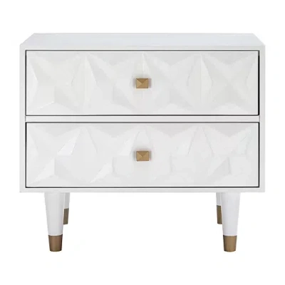 Asstd National Brand Imperial Bedroom Collection 2-drawer Nightstand In White