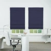 Asstd National Brand Insulating Energy Saving Cordless Blackout Roman Shade In Blue