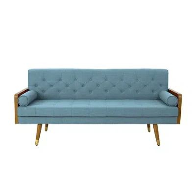 Asstd National Brand Jalon Track-arm Sofa In Blue