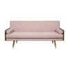 Asstd National Brand Jalon Track-arm Sofa In Pink