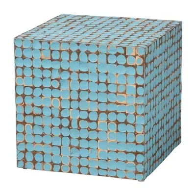 Asstd National Brand Janella End Table In Blue