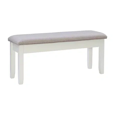 Asstd National Brand Janisse Dining Collection Bench In Silver
