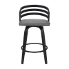 Asstd National Brand Jayden Swivel Barstool In Gray