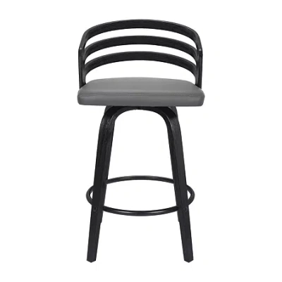 Asstd National Brand Jayden Swivel Barstool In Gray