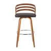 Asstd National Brand Jayden Swivel Counter Height Stool In Brown