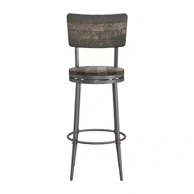 Asstd National Brand Jennings Swivel Bar Stool In Gray