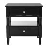 Asstd National Brand Jenson 2-drawer Nightstand In Black
