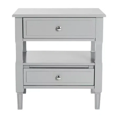 Asstd National Brand Jenson 2-drawer Nightstand In Gray