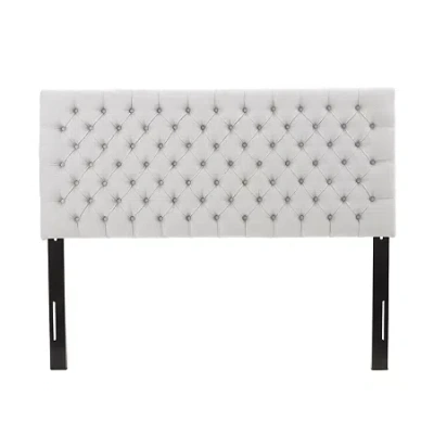 Asstd National Brand Jezbel Upholstered Rectangle Headboard In Gray