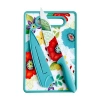 Asstd National Brand Jordana Floral Print 8" Chef Knife W/sheath & Cutting Board Set In Multi