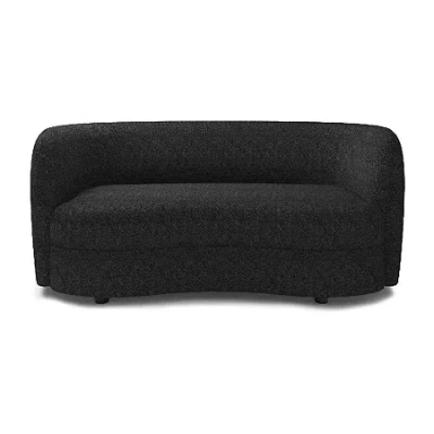 Asstd National Brand Julia Track-arm Upholstered Loveseat In Black