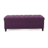 Asstd National Brand Juliana Storage Ottoman In Purple
