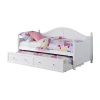 Asstd National Brand Julie Ann Kid's Daybed With Trundle In White